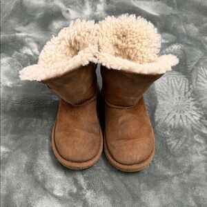 UGG Tan Kids Boots with Cream Lining